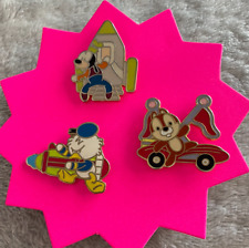 Disney Pin Lot of 3. Baby Chip, Donald, and Goofy going on Rides. Disney World. picture