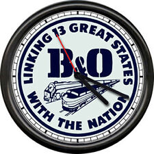 B&O B & O Railroad Railway Conductor Engineer US Train Sign Wall Clock picture