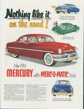 1950 1951 Mercury Merc-O-Matic Drive Borg Warner Engineers Vintage Print Ad SP7 picture