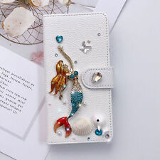 Diamond Mermaid Shell Wallet Phone Case For Samsung S23 Ultra S20 S21 S22 picture