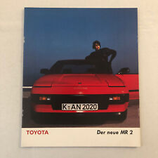 Vintage Toyota MR2 Sales Brochure Catalog GERMAN Text European Market MR-2 MR 2 picture