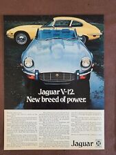 Jaguar V-12 Original 1973 Vintage Print AD picture