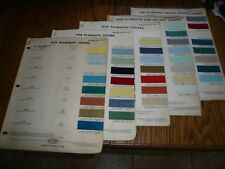 1957 58 59 60 61 Plymouth DuPont Paint Chips Duco Colors Car & Truck - 5 Years picture
