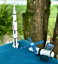 NASA Lot 2 Vehicles Space Satellite & Rocket PVC Plastic Model Figure Modeling picture