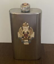 Vintage Russian Stainless Steel Flask St Petersburg USSR Russia picture