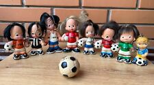 rubber toy keychains football USSR players RARE 8 pcs + ball picture