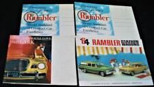 LOT OF 4 AMC RAMBLER & STUDEBAKER LARK ADVERTISING SALES BROCHURES 1960 -1964 picture