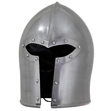 MEDIEVAL VISORED BARBUTA HELMET COLLECTION ARMOUR 18 GUAGE STEEL HANDMADE GIFTS picture