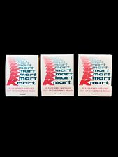 VTG Set 3 Kmart Department Store Match Book Matches New Old Stock NOS picture