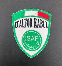 Italian Military ITALFOR Kabul Afghanistan ISAF Theatre Made Patch OIF OEF picture