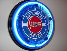 Studebaker Motors Auto Garage Dealer Neon Wall Clock Advertising Sign picture