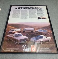 1983 Dodge Ram: Ram Tough Dodge Prospector Days Vintage Print Ad Framed 8.5x11  picture