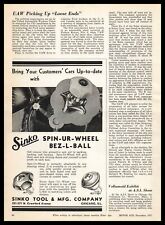 1937 Sinko Tool & Mfg Chicago Illinois Spin-Ur-Wheel Bez-L-Ball Vintage Print Ad picture