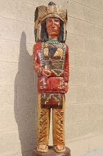 5' WOODEN CIGAR STORE INDIAN 5 ft Sculpture, RED SHIRT,  Native Frank Gallagher picture