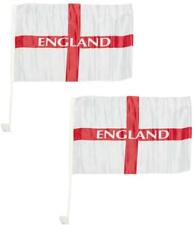 8 Pcs Car Window Flags England St George Cross Vehicles Decor Euro 2024 Soccer picture