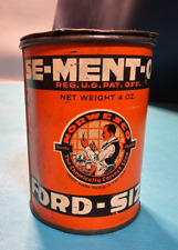 VINTAGE 1920S SE-MENT-OL RADIATOR CEMENT REPAIR FORD SIZE GREAT TIN LITHO picture