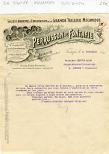 Dept 16 - Fontafie - Beautiful Header Large Mechanical Tilerie Perrusson 03/11/1910 picture