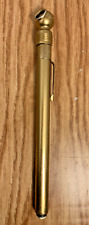 Vintage Healey Coach Works Solid Brass Tire Gauge picture