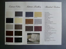 1982 -1988 Cadillac Cimaroon Factory Issued Color Chart & Interiors RARE Awesome picture