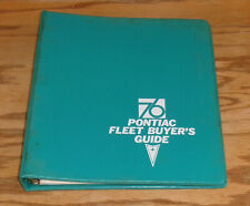 Original 1976 Pontiac Fleet Buyers Guide Dealer Album Firebird Grand Prix picture