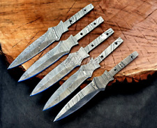 Handmade Damascus Steel Double Edge Blade | Hidden Tang | Heat Treated | B1 picture