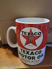 Texaco Motor Oil Quart Can Replica HUGE Oversize Ceramic Soup Coffee Tea Mug Cup picture