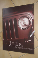 JEEP THE LEGEND HISTORY WILLYS MA MB M38 JEEPSTER AMC CATALOG BROCHURE picture