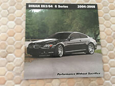 BMW DINAN E63 E64 6 SERIES PERFORMANCE UPGRADE BROCHURE 2004 - 2008 USA EDITION picture