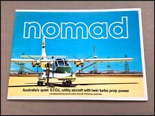 1978 1979 Nomad 22B Vintage Australia Airplane Aircraft Brochure Catalog picture