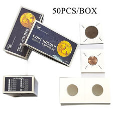 50 Assorted Coin Holders 2X2 Cardboard Mylar Flips You Pick Size New 12 Size} picture