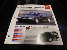 1978-1987 Maserati Quattroporte Spec Sheet Brochure Photo Poster 86 picture