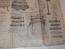 VTG 1920s GRAPE PRESS & MORE ADVERTING POSTER/CATALOG 35x23