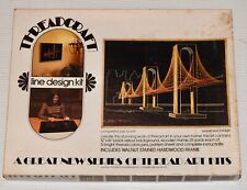Threadcraft Line Design Kit Suspension Bridge 1974 Thread Art 12 x 16 Unused picture