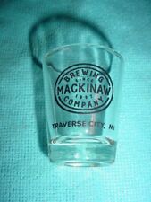 MACKINAW BREWING COMPANY SHOT GLASS TRAVERSE CITY MICHIGAN picture