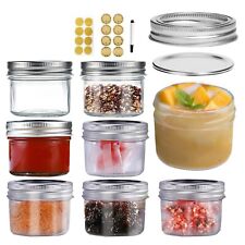 Small Mason Jars, 8 Pack 4oz Glass Jars with Lids,Mini Mason Jars Removable S... picture