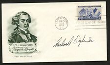 Carlos Ogden d2001 signed autograph auto FDC MOH Recipient US Army WWII BAS picture