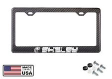 Reflective Shelby Mustang Real 3K Black 100% Carbon Fiber License Plate Frame picture