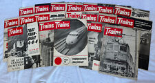 RARE Lot Of 19 - Vintage TRAINS The Magazine of Railroading Various 1965-1967 picture