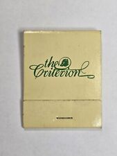 Vintage Matchbook Cover The Criterion picture