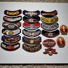 Lot of Harley Davidson HOG Patches 1995, 1999, 2017, 2005, 2009, 2012, 2007 picture