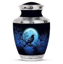 Raven's Moonlit Vigil Unique Urns For Husband Large 10