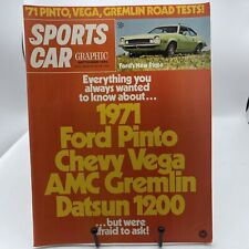 SEPTEMBER 1970 SPORTS CAR GRAPHIC MAGAZINE, FORD PINTO, CHEVY VEGA, AMC GREMLIN picture