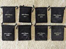 John Deere Pewter Ornaments 2016 2017 2018 2019 2020 2021 2022 2023 with pouches picture