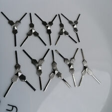 150pc 29mm Triangular Bowtie Pin Silver Chandelier Lamp Crystals Bead Connector  picture