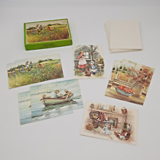 Vintage 1980 s Greeting Cards Country Mennonite Regal Gifts 4  x 6 with Box picture
