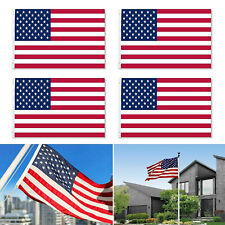 4PCS 4x6 FT~United States Flag~with Grommets Outdoor US American Flag ~ USA Flag picture