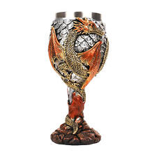 Dragon Wine Goblet Stainless Steel Drinking Cup Medieval Dragons Wine Chalice picture