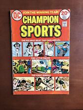 Champion Sports #1 (1973) 7.0 FN DC Key Issue Bronze Age Comic Book picture