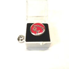 VINTAGE MERCURY COUGAR BUTTON PIN RED PRE OWNED COLLECTABLE PIN W/ PLASTIC CASE picture