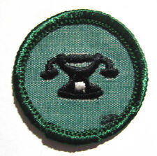 Vintage 1960-63 Girl Scout CLERK BADGE Telephone Phone Secretary Assistant Patch picture